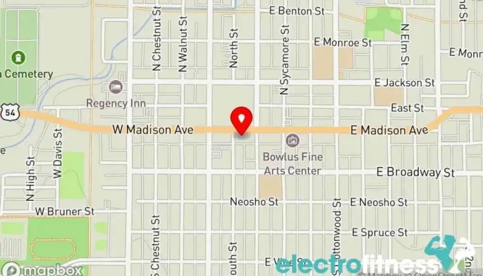 map of The Protein Place Sports nutrition store in Iola