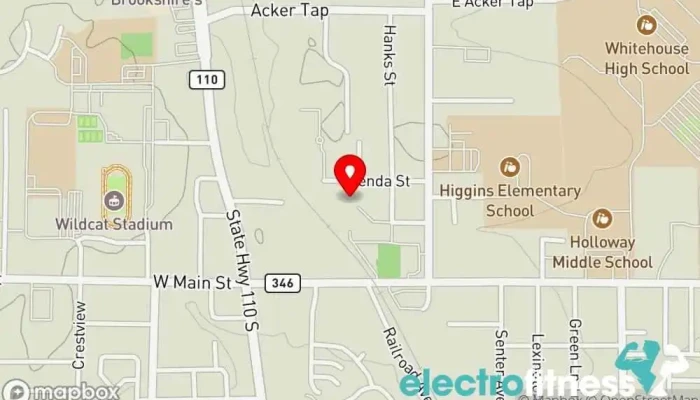 map of The REC Gym, Basketball court, Fitness center, Physical fitness program in Whitehouse