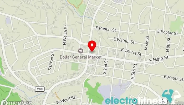 map of The Wellness Studio Psychotherapist, Massage therapist, Meditation instructor, Reiki therapist, Wellness center, Yoga studio in Scottsville