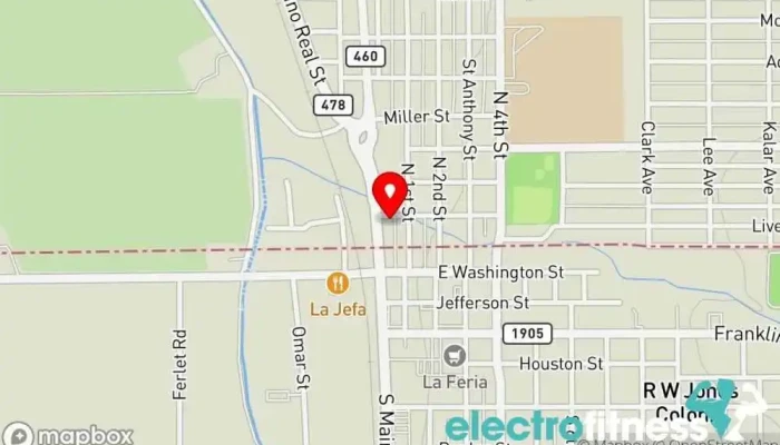 map of The Westside Dojo Martial arts school in Anthony