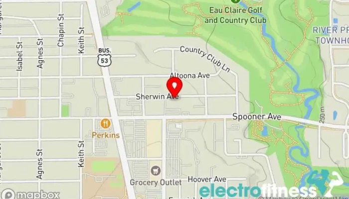 map of Thirteenth Strong Training Hall Gym in Altoona