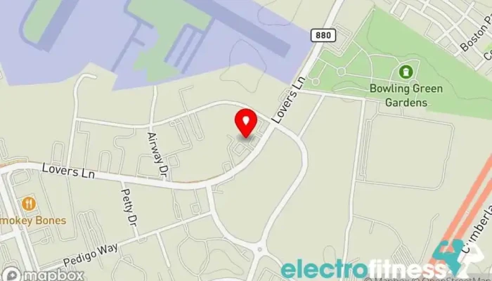 map of Thndr Performance Fitness center in Bowling Green