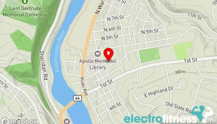 map of Tiger Gym & Fitness Center Gym in Apollo