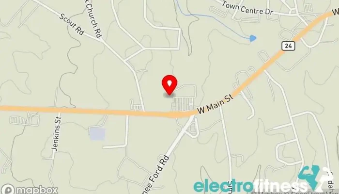 map of Top Gun Fitness Gym in Locust