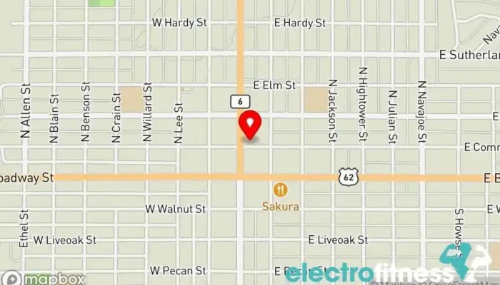 map of Towers Apartments Apartment building in Altus