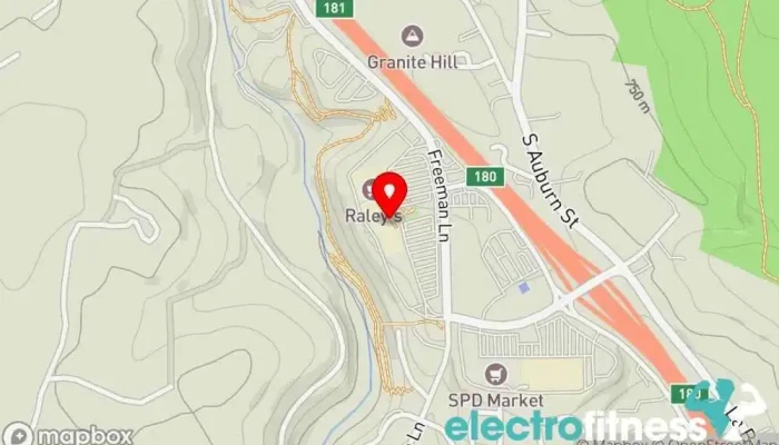 map of Training Zone Gym, Fitness center, Personal trainer, Sauna, Tanning salon, Yoga studio in Grass Valley