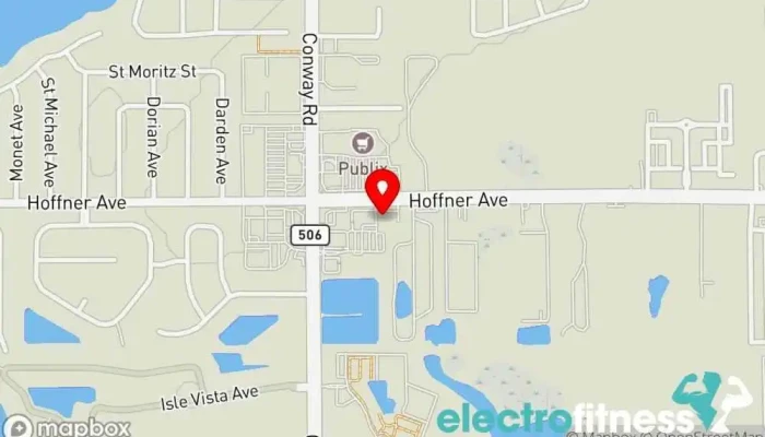 map of Transform Your Body Personal trainer, Gym, Physical fitness program, Women's personal trainer in Orlando