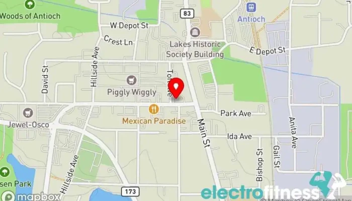 map of Trillium Yoga Antioch Yoga studio in Antioch