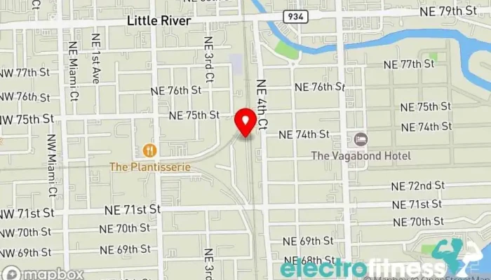 map of TronFit Gym, Boot camp, Boxing gym, Personal trainer in Miami