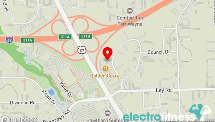 map of Tru by Hilton Fort Wayne Hotel in Fort Wayne