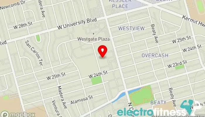 map of TruFit Athletic Clubs - N. County Rd Gym in Odessa