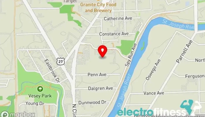 map of Turnstone (Plassman Athletic Center) Gym in Fort Wayne
