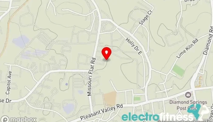 map of UFC Gym Placerville Gym, Boxing gym, Fitness center, Jujitsu school, Kickboxing school, Martial arts school, Personal trainer, Physical fitness program, Pilates studio, Yoga studio in Placerville