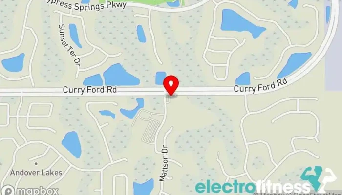 map of United Front Community Fitness Gym in Orlando