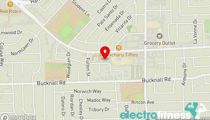 map of Vim + Vigor Fitness Gym, Aerobics instructor, Boot camp, Fitness center, Indoor cycling, Physical fitness program, Weight loss service, Weightlifting area, Yoga studio in Campbell