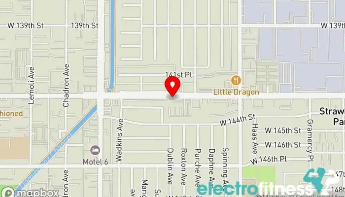 map of V.I.P Dance & Nutrition Dance club in Gardena