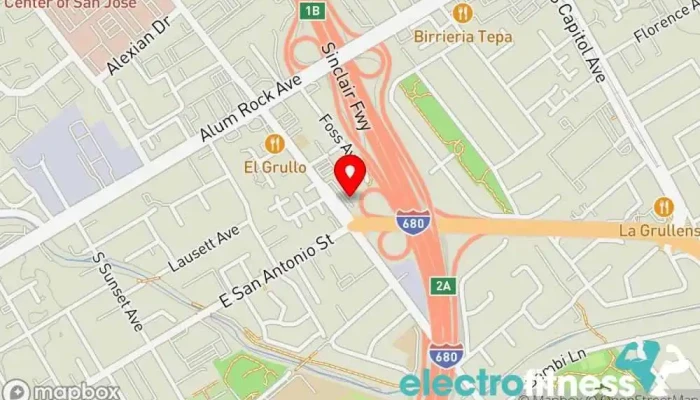 map of Vive Mejor Gym in San Jose