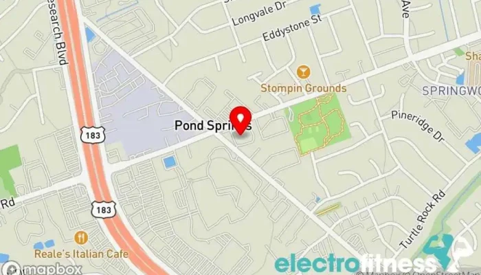 map of Voodoo CrossFit 512 Physical fitness program, Fitness center, Gym, Personal trainer, Weight loss service in Austin