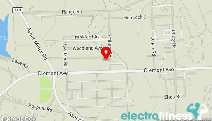 map of Warrior Fitness Center Fitness center in Annville
