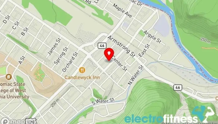 map of Warrior fitness Gym in Keyser