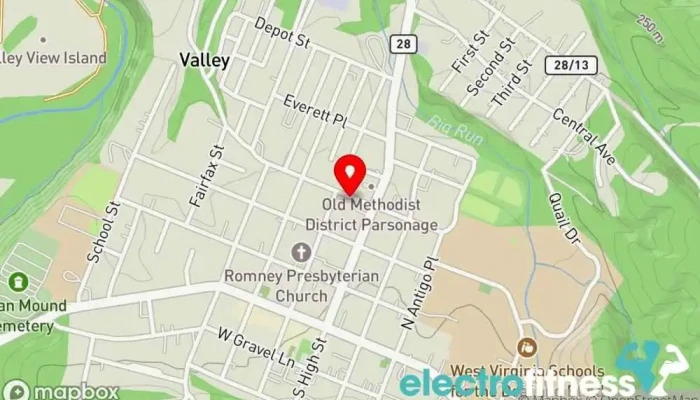 map of Warrior Fitness Gym in Romney