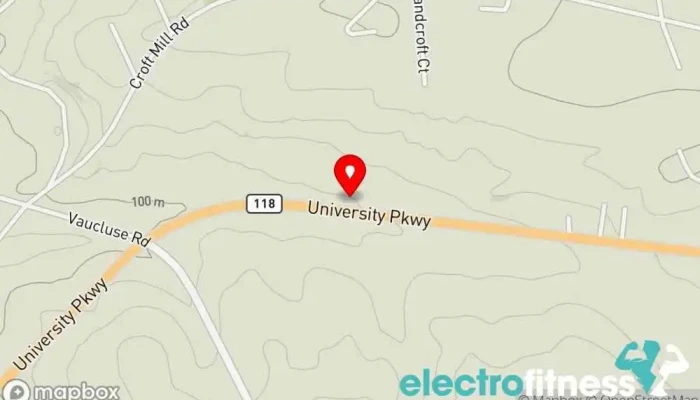 map of Wellness Center Gym in Aiken