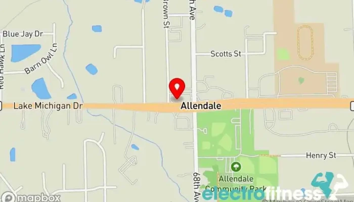map of West Michigan Elite Pom and Dance Dance company, Dance school in Allendale