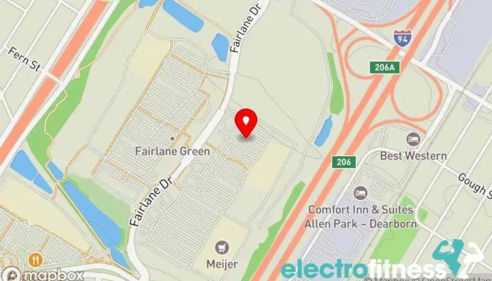 map of wifi Gym in Allen Park
