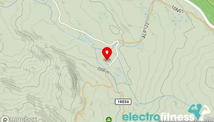 map of Woods Creek Parking Area and Trailhead. Hiking area in Markleeville