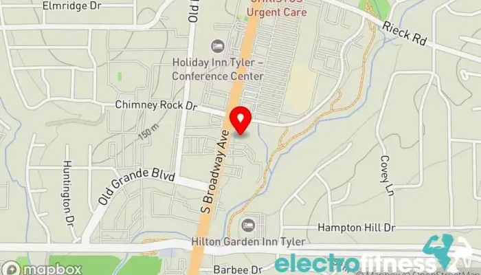 map of Workout Anytime Tyler South Gym in Tyler
