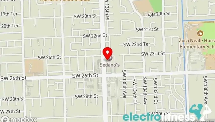 map of World of Fitness 305 Gym in Miami