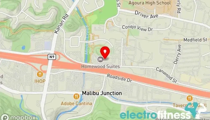 map of YMCA Gym in Agoura Hills