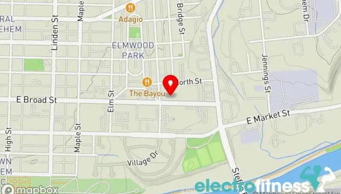 map of Yogalab Yoga studio in Bethlehem