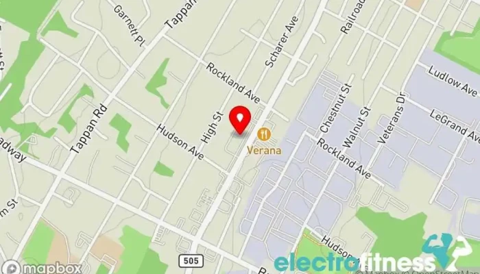 map of YogaSix Norwood Yoga studio in Norwood