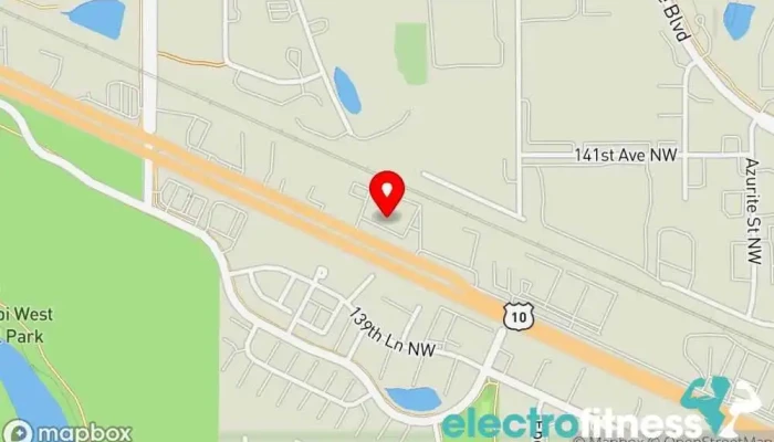 map of YørFit Gym, Fitness center, Personal trainer, Physical fitness program, Weightlifting area in Ramsey