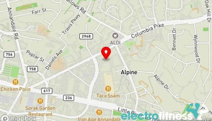 map of Z's Boxing Gym Boxing gym, Boxing club, Fitness center, Gym in Annandale